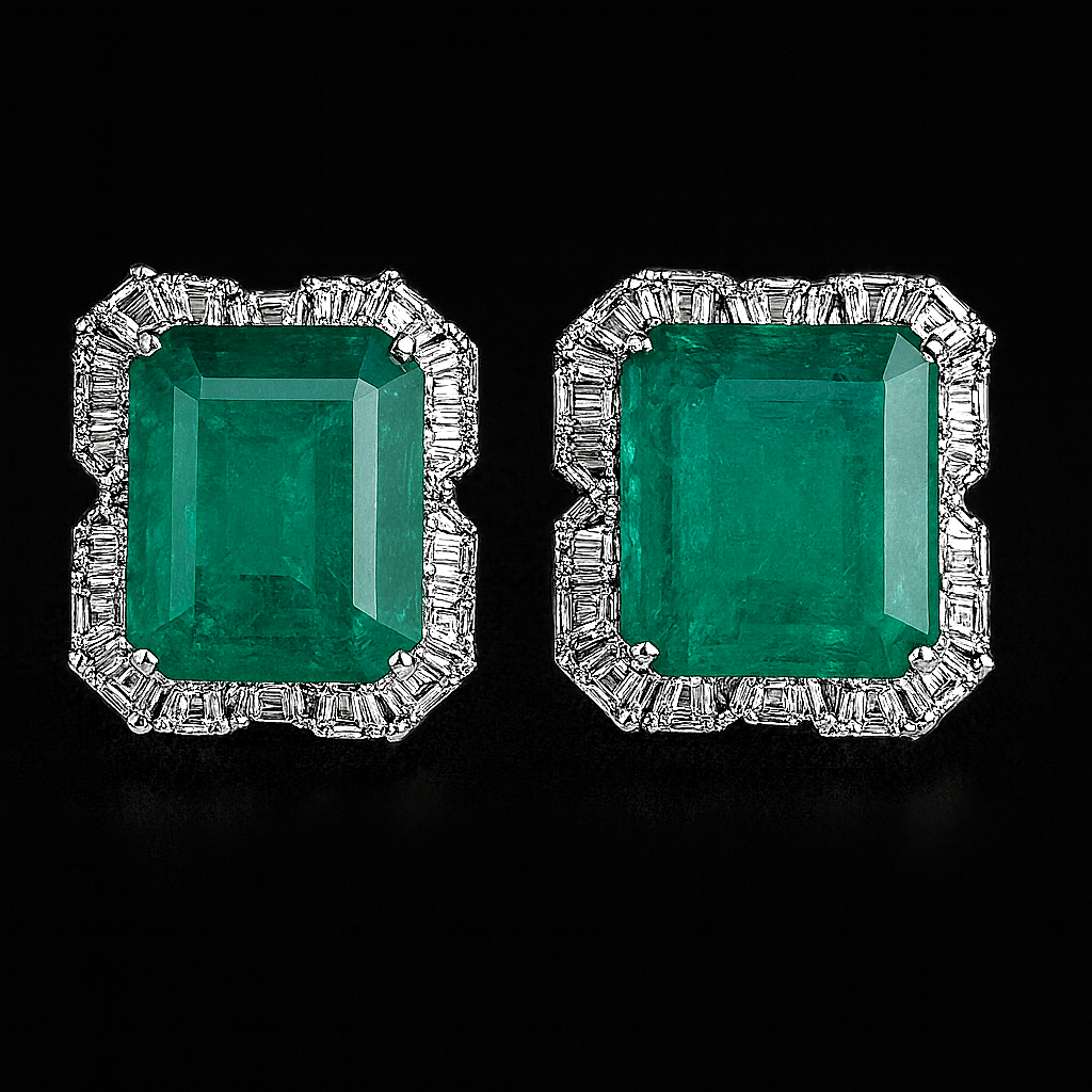 Stunning Designer Inspired white gold polished necklace